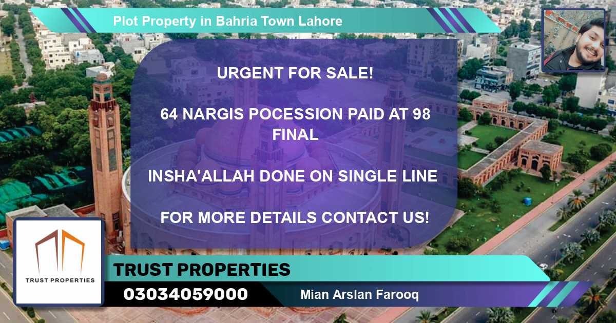 Residential Plot for Sale in Bahria Town, Lahore - (BP-65666)