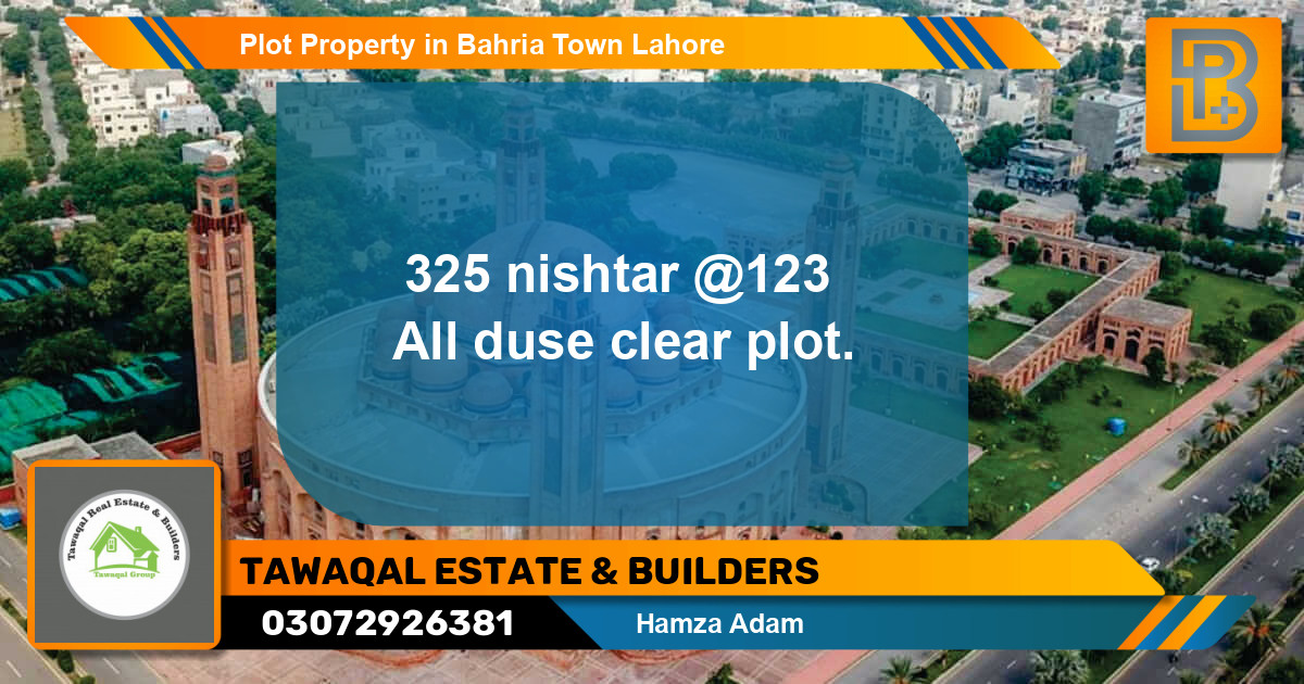 Residential Plot for Sale in Bahria Town, Lahore - (BP-65687)