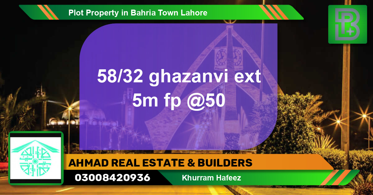 Residential Plot for Sale in Bahria Town, Lahore - (BP-65690)
