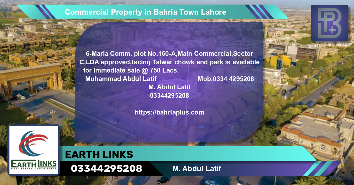 Commercial Property for Sale in Bahria Town, Lahore - (BP-65709)