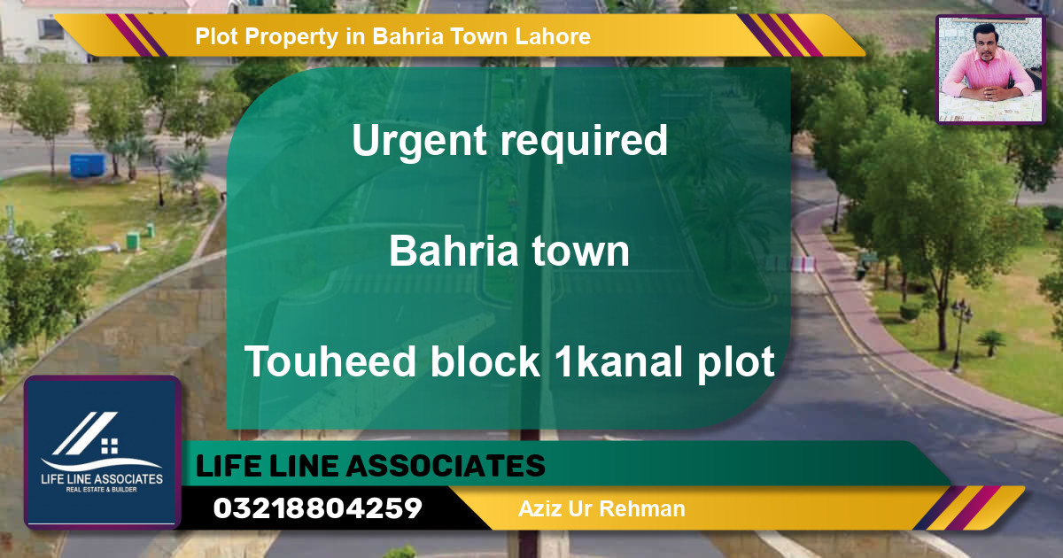 Residential Plot for Sale in Bahria Town, Lahore - (BP-65741)