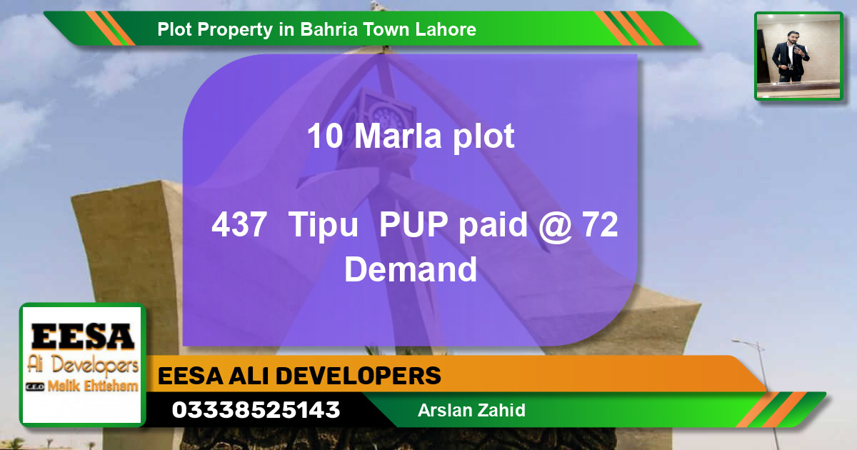 Residential Plot for Sale in Bahria Town, Lahore - (BP-65747)