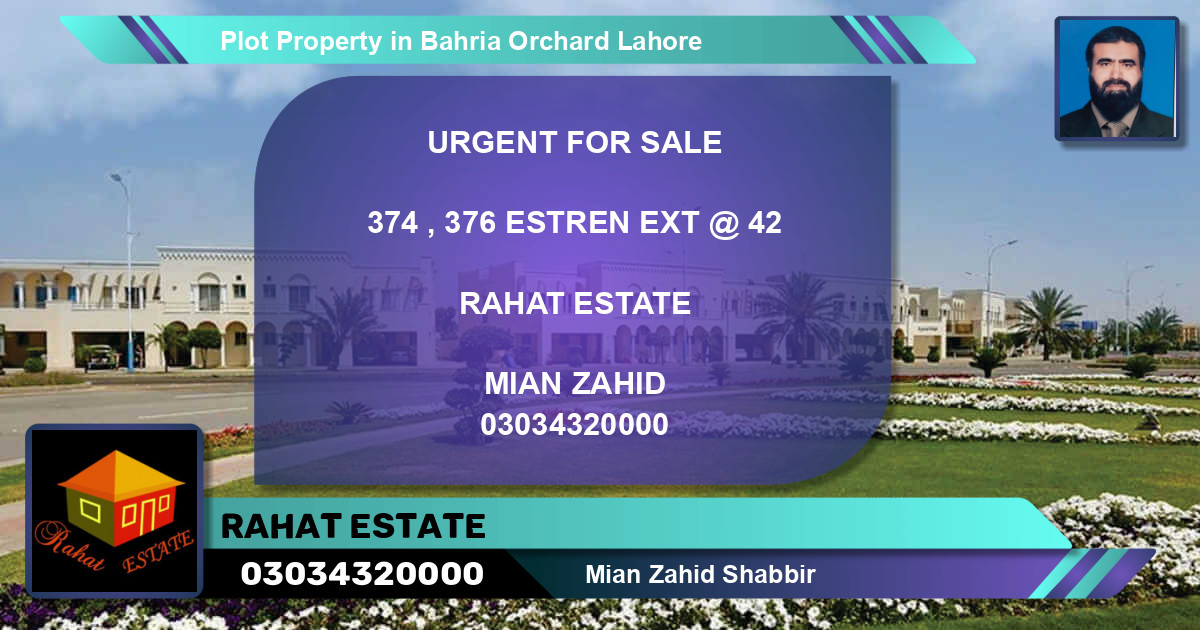 Residential Plot for Sale in Bahria Orchard, Lahore - (BP-65763)