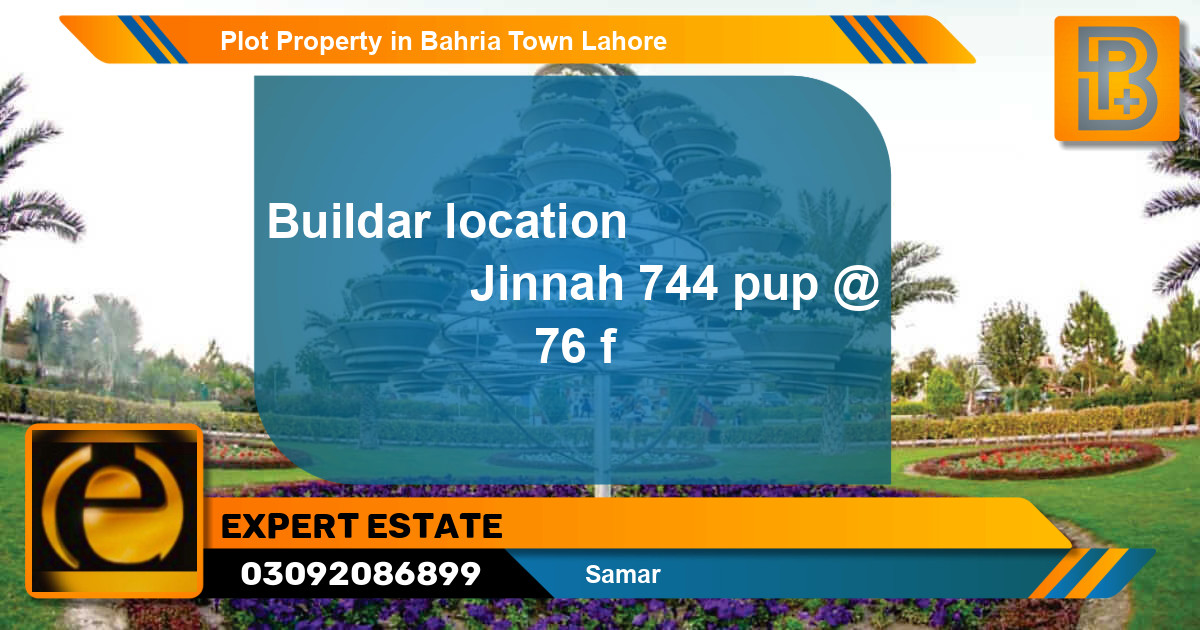 Residential Plot for Sale in Bahria Town, Lahore - (BP-65835)