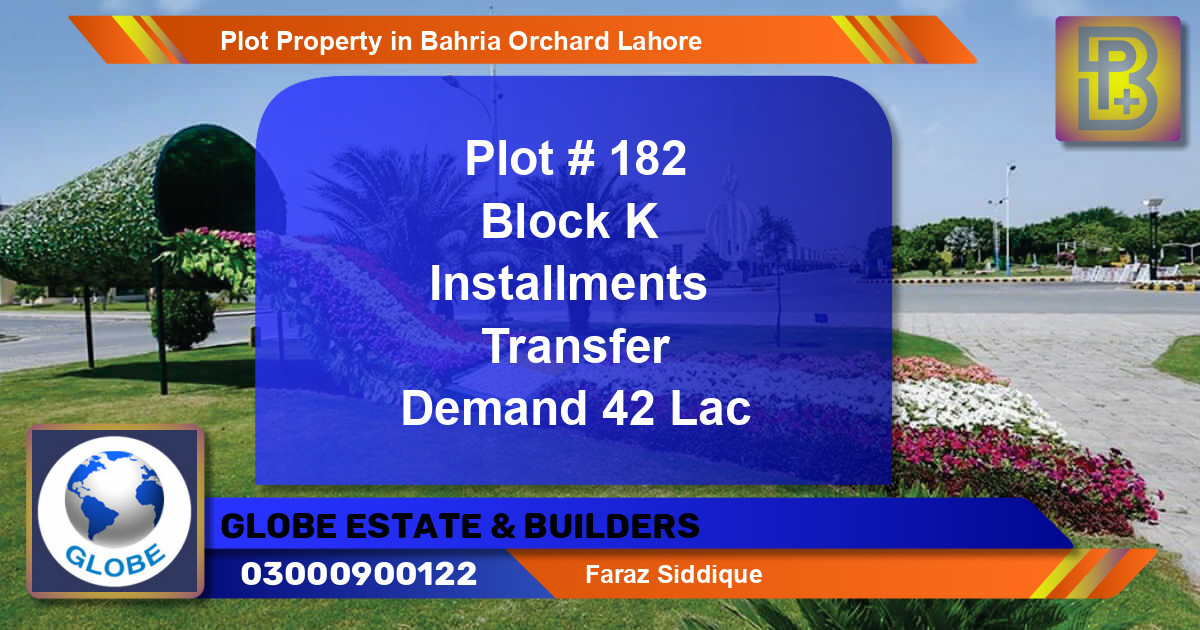Residential Plot for Sale in Bahria Orchard, Lahore - (BP-65840)