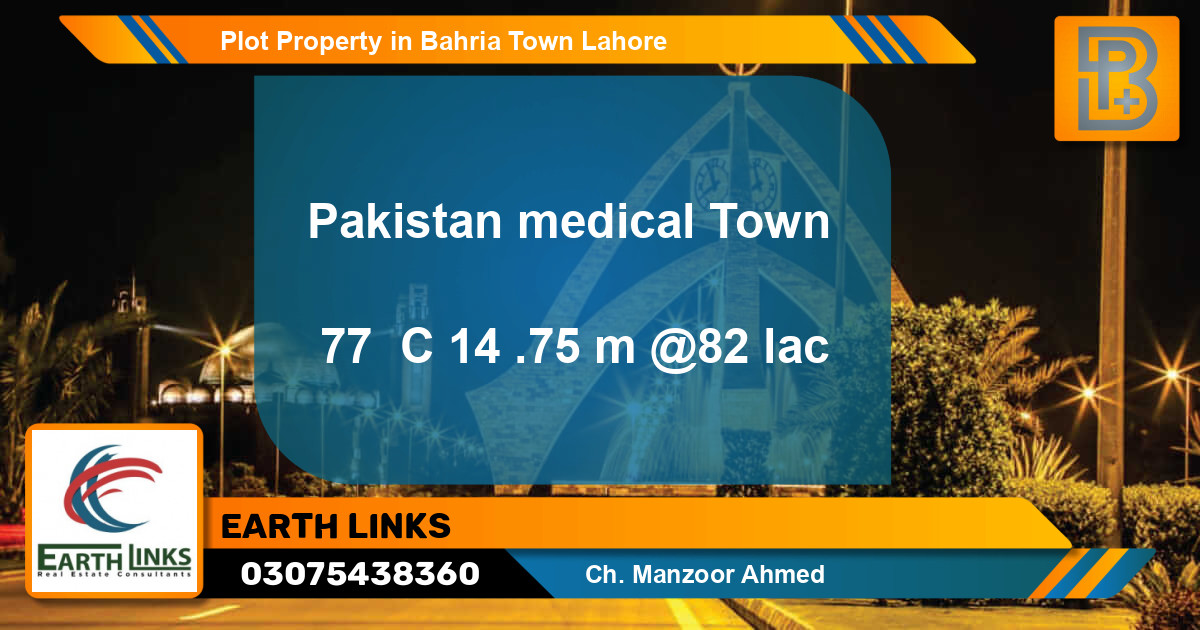 Residential Plot for Sale in Bahria Town, Lahore - (BP-65842)