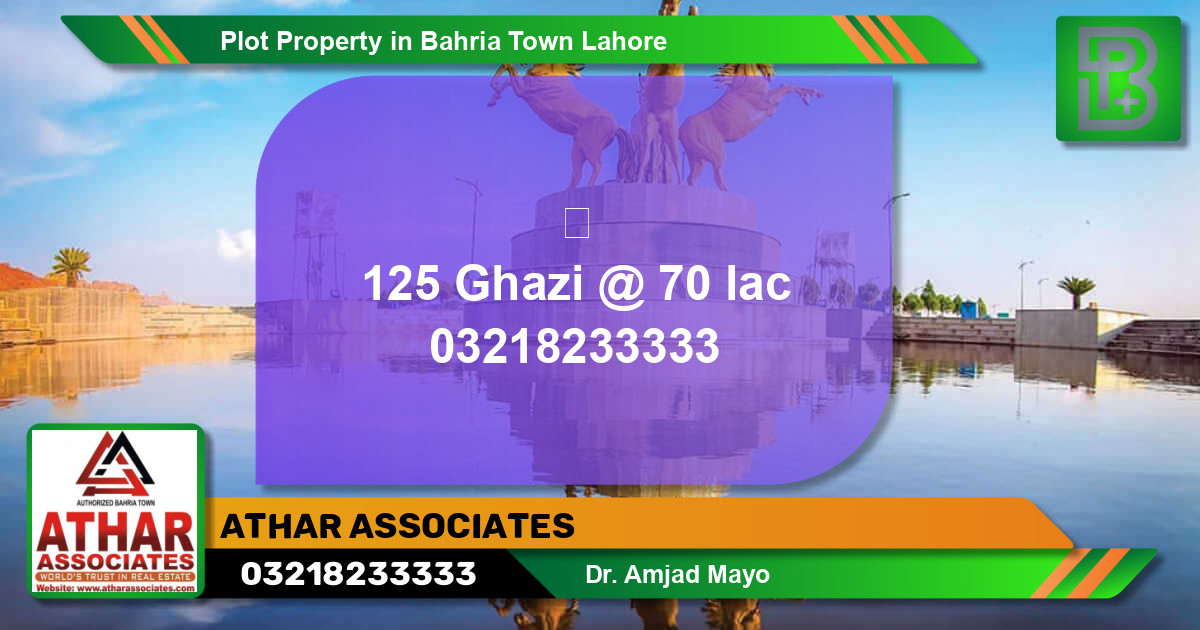 Residential Plot for Sale in Bahria Town, Lahore - (BP-65909)