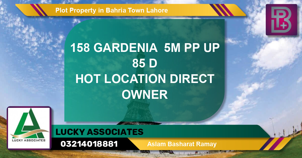 Residential Plot for Sale in Bahria Town, Lahore - (BP-65918)
