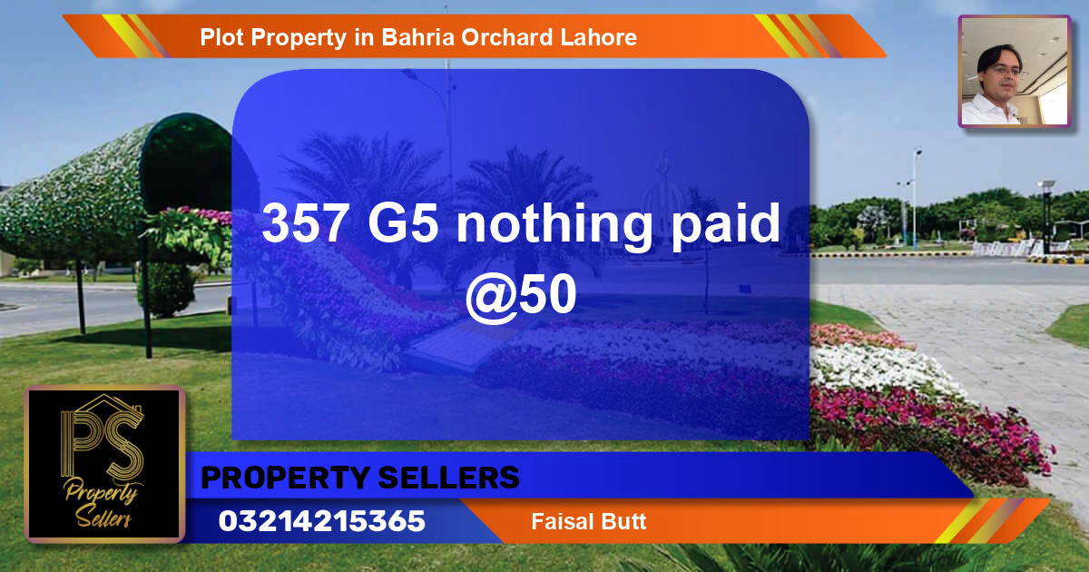 Residential Plot for Sale in Bahria Orchard, Lahore - (BP-65961)