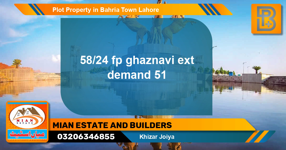 Residential Plot for Sale in Bahria Town, Lahore - (BP-65964)