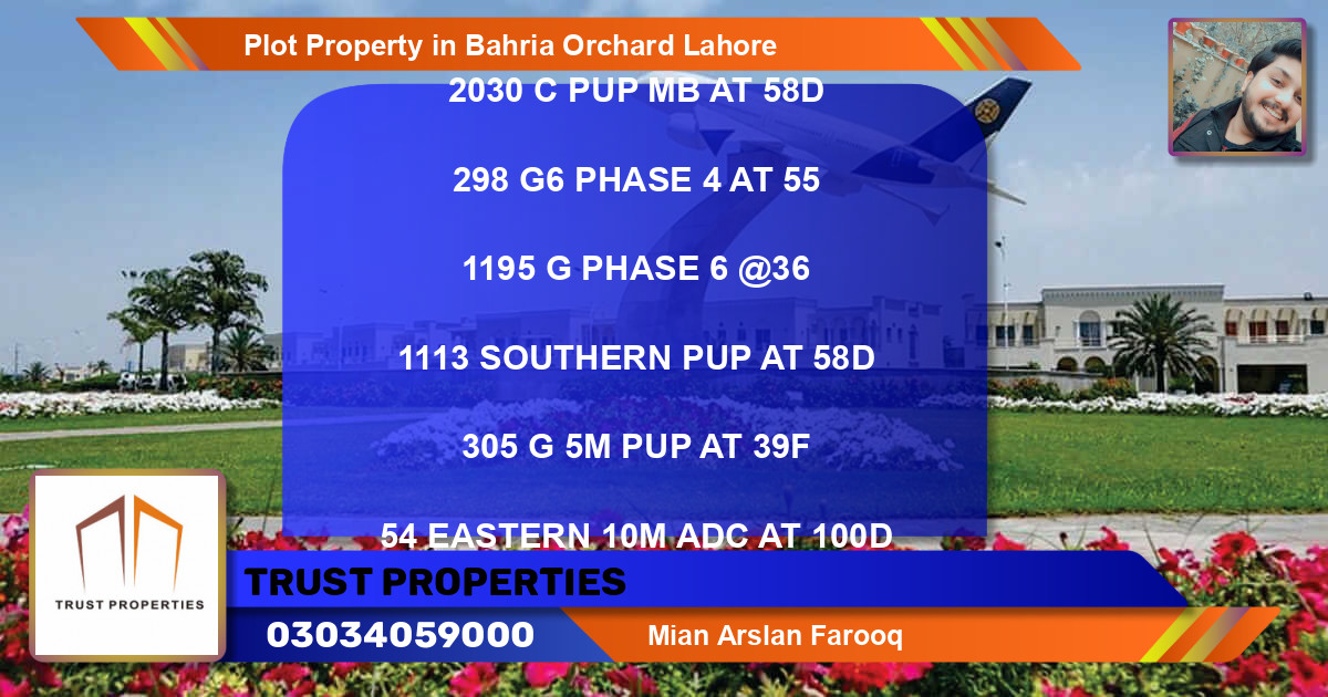 Residential Plot for Sale in Bahria Orchard, Lahore - (BP-65978)