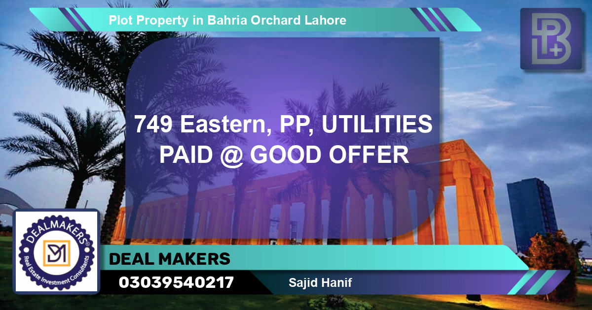 Residential Plot for Sale in Bahria Orchard, Lahore - (BP-65989)