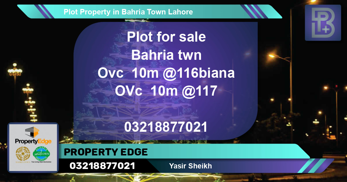 Residential Plot for Sale in Bahria Town, Lahore - (BP-66002)