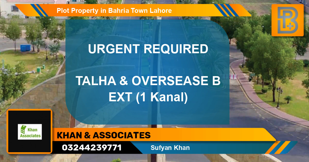 Residential Plot for Sale in Bahria Town, Lahore - (BP-66005)