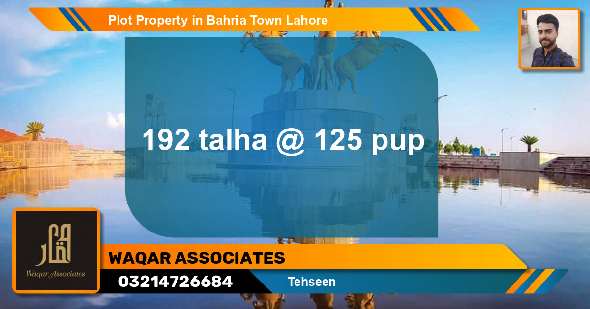 Residential Plot for Sale in Bahria Town, Lahore - (BP-66017)
