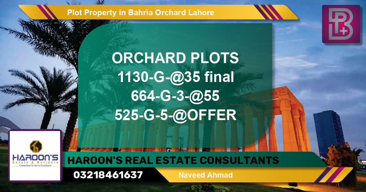 Residential Plot for Sale in Bahria Orchard, Lahore - (BP-66023)