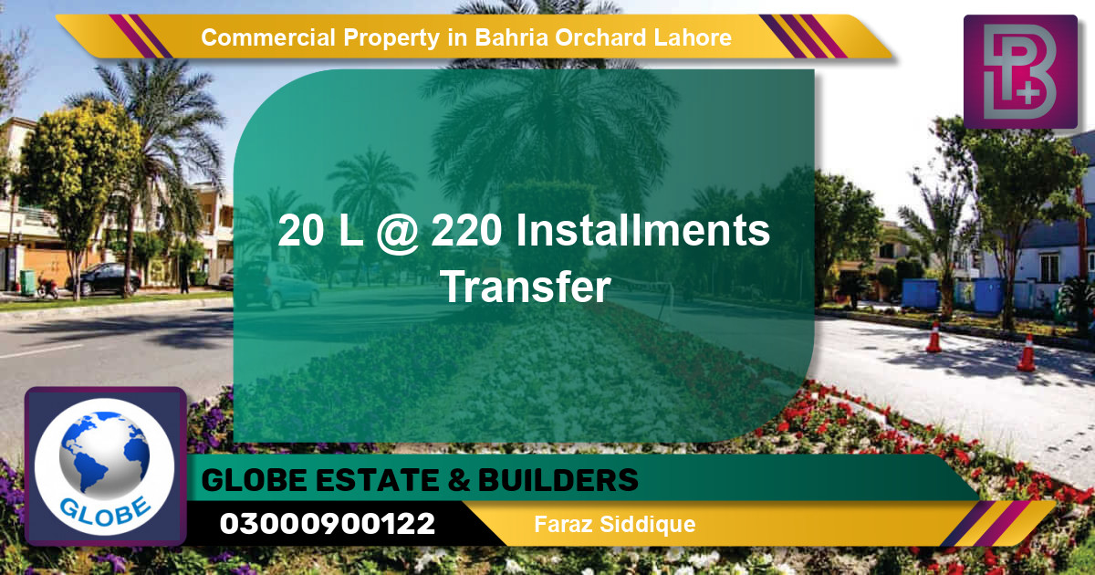 Commercial Property for Sale in Bahria Orchard, Lahore - (BP-66152)