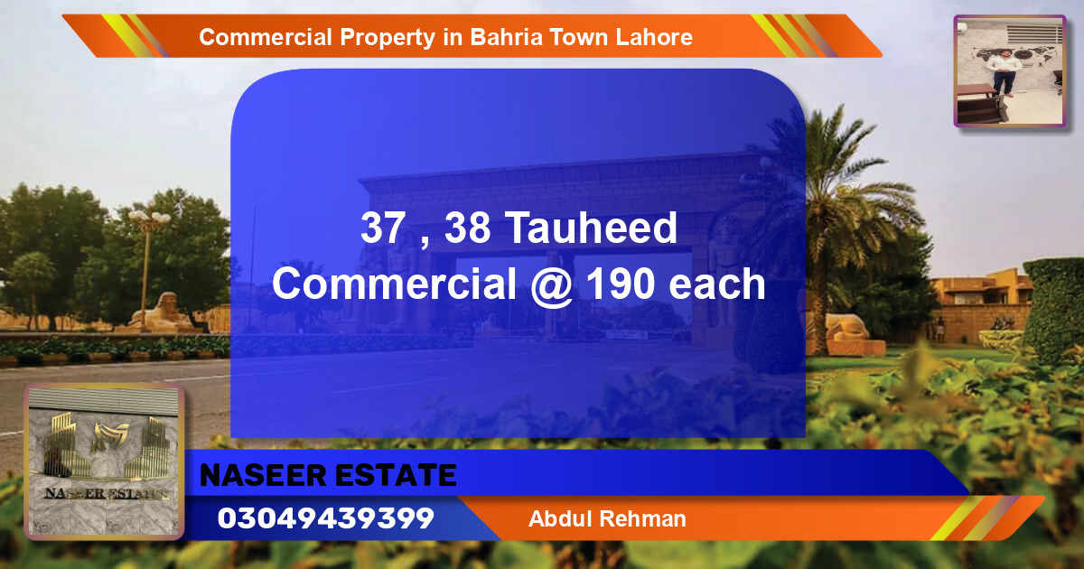 Commercial Property for Sale in Bahria Town, Lahore - (BP-66166)