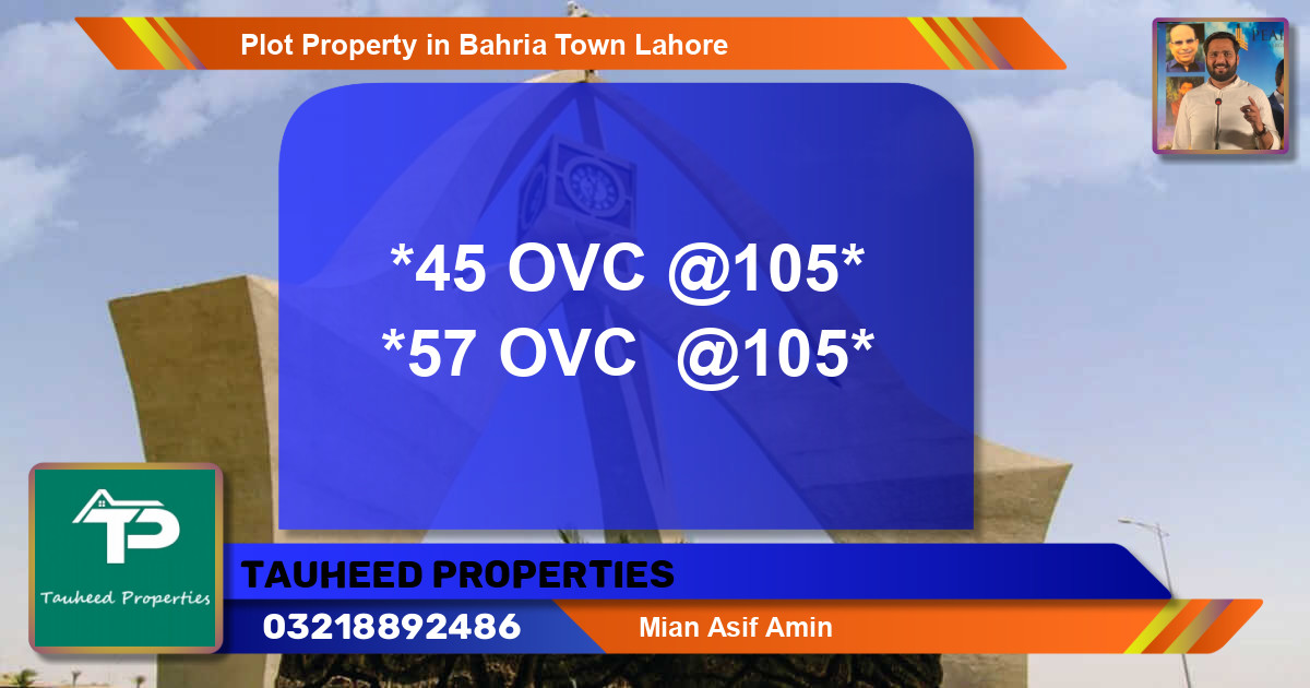 Residential Plot for Sale in Bahria Town, Lahore - (BP-66254)