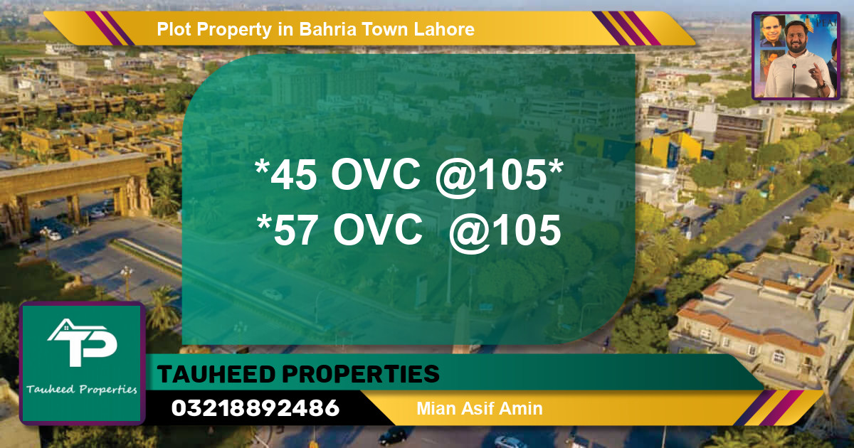 Residential Plot for Sale in Bahria Town, Lahore - (BP-66257)