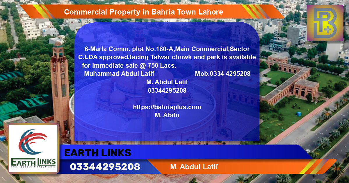 Commercial Property for Sale in Bahria Town, Lahore - (BP-66267)