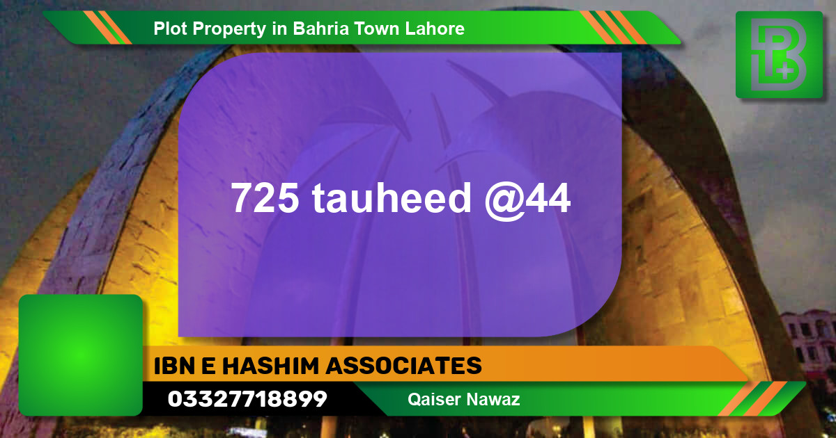 Residential Plot for Sale in Bahria Town, Lahore - (BP-66347)