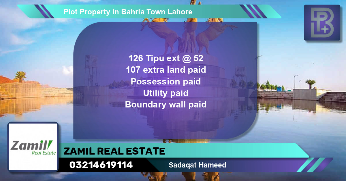 Residential Plot for Sale in Bahria Town, Lahore - (BP-66400)