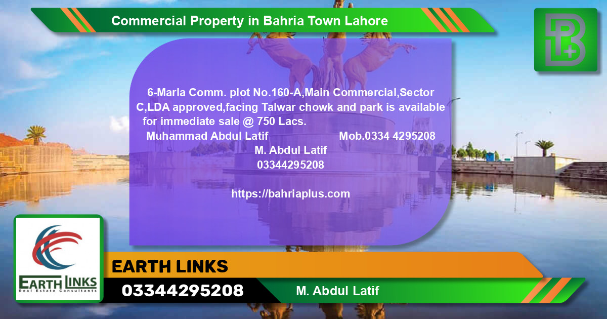 Commercial Property for Sale in Bahria Town, Lahore - (BP-66427)
