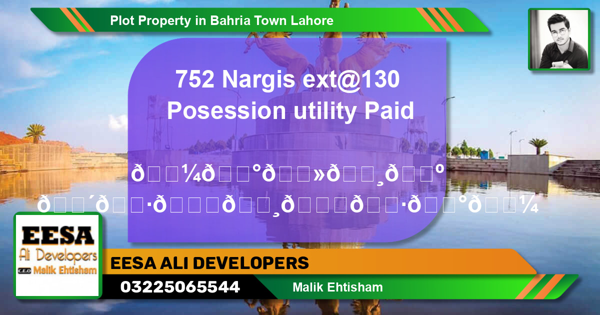Residential Plot for Sale in Bahria Town, Lahore - (BP-66486)