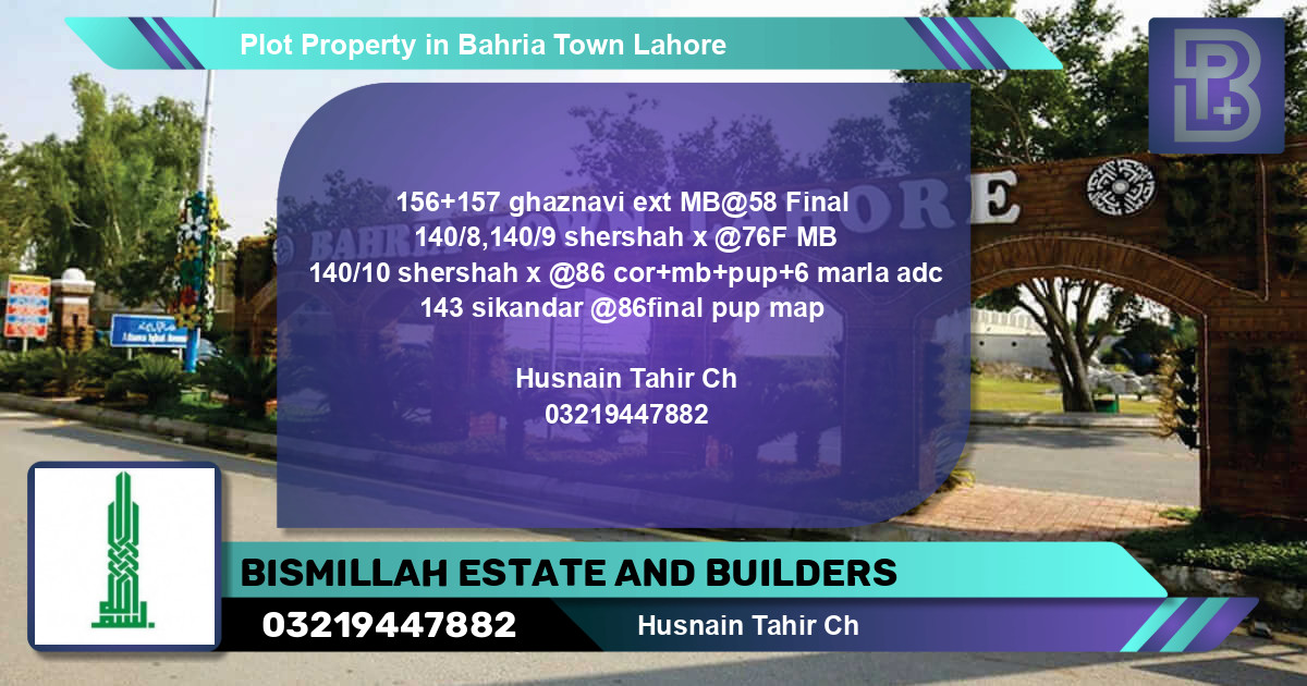 Residential Plot for Sale in Bahria Town, Lahore - (BP-66522)