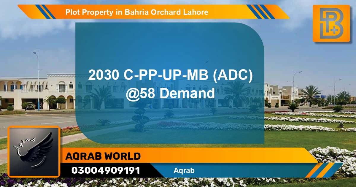 Residential Plot for Sale in Bahria Orchard, Lahore - (BP-66580)