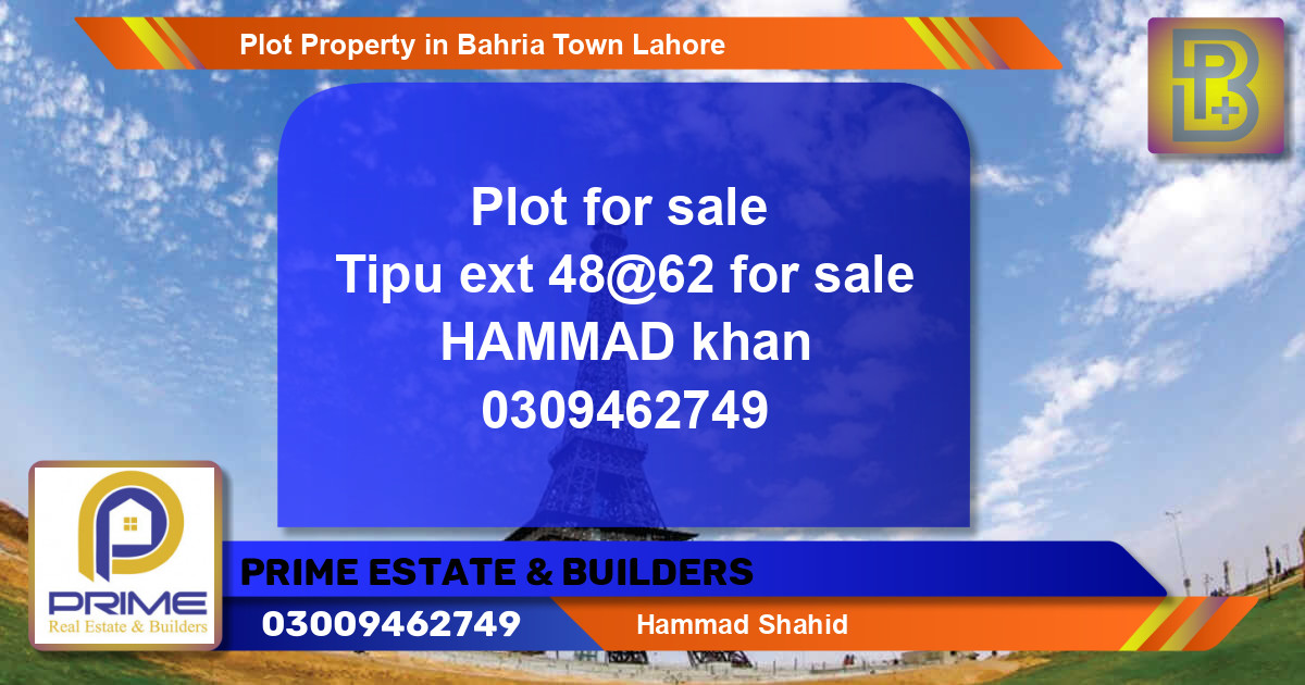 Residential Plot for Sale in Bahria Town, Lahore - (BP-66611)