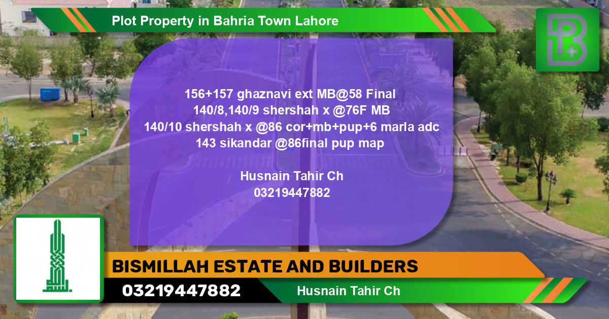 Residential Plot for Sale in Bahria Town, Lahore - (BP-66627)