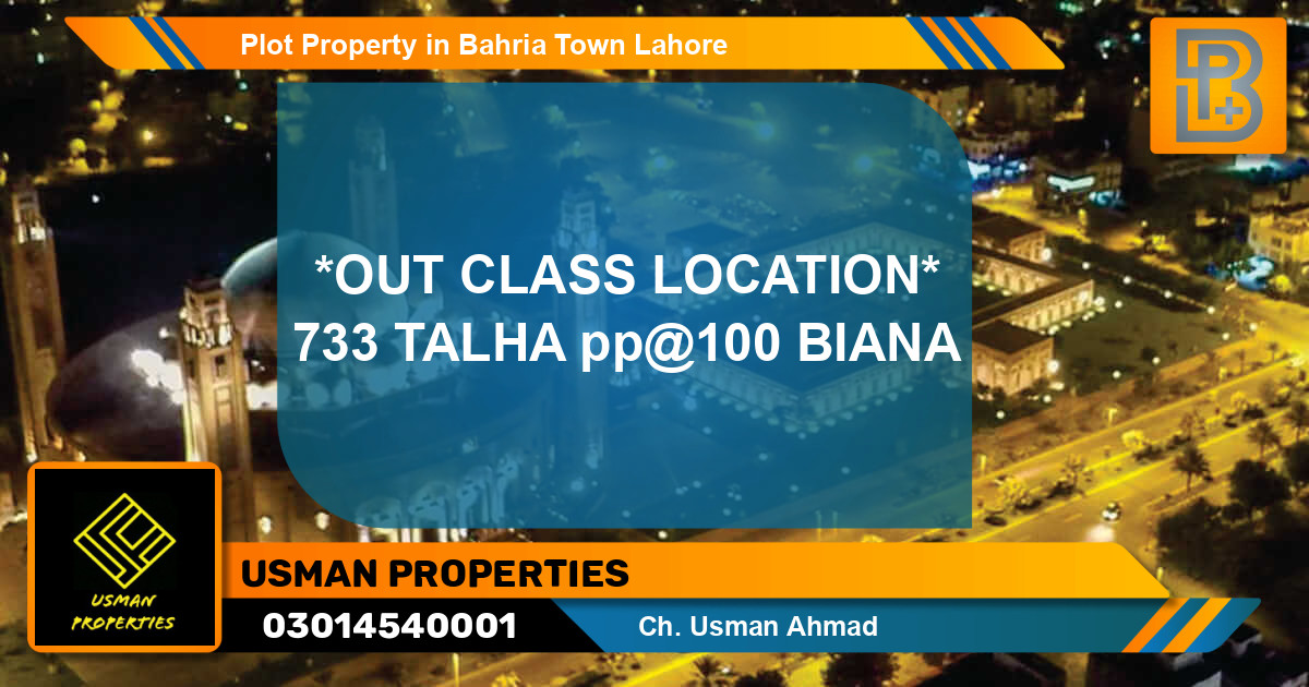 Residential Plot for Sale in Bahria Town, Lahore - (BP-66753)