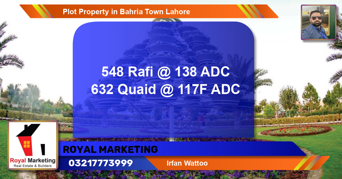 Residential Plot for Sale in Bahria Town, Lahore - (BP-66771)