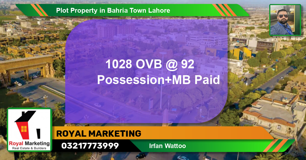 Residential Plot for Sale in Bahria Town, Lahore - (BP-66772)