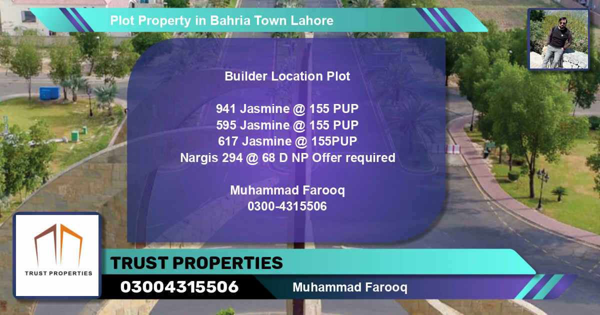 Residential Plot for Sale in Bahria Town, Lahore - (BP-66783)