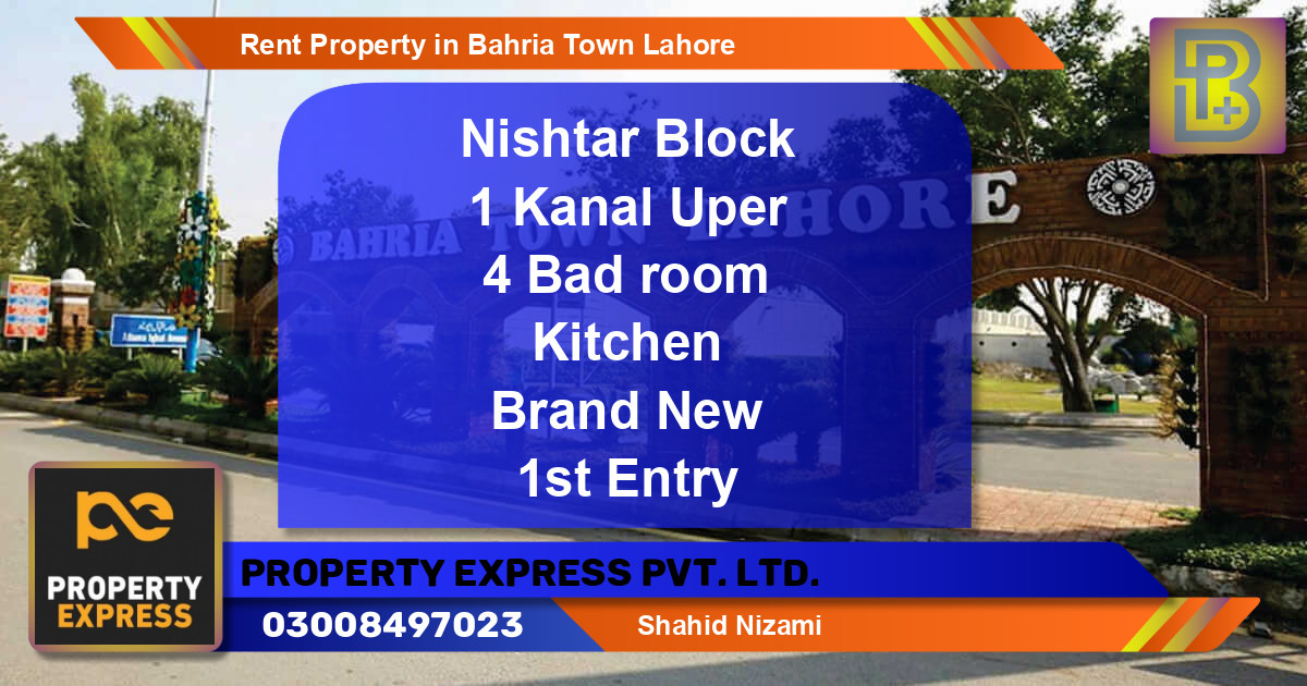 Residential Property for Rent in Bahria Town, Lahore - (BP-66808)