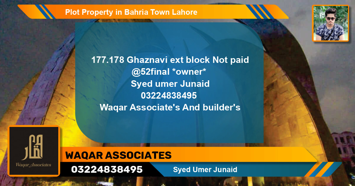 Residential Plot for Sale in Bahria Town, Lahore - (BP-66848)