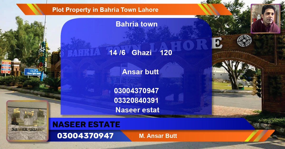 Residential Plot for Sale in Bahria Town, Lahore - (BP-66900)
