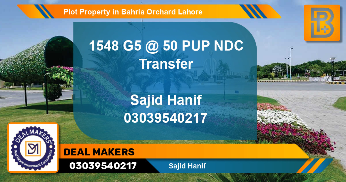 Residential Plot for Sale in Bahria Orchard, Lahore - (BP-66908)