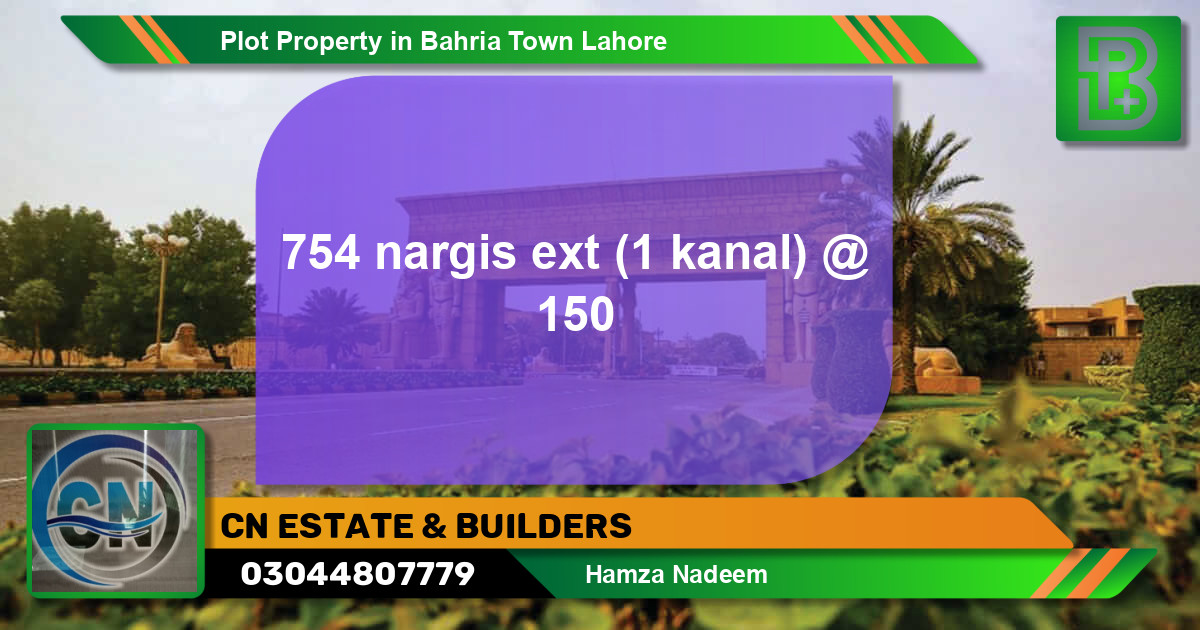 Residential Plot for Sale in Bahria Town, Lahore - (BP-66948)