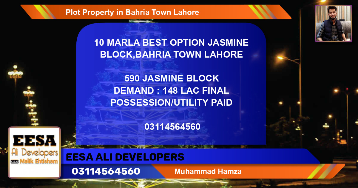 Residential Plot for Sale in Bahria Town, Lahore - (BP-66958)