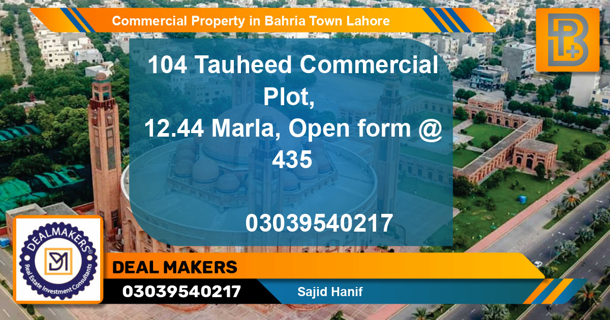 Commercial Property for Sale in Bahria Town, Lahore - (BP-66995)
