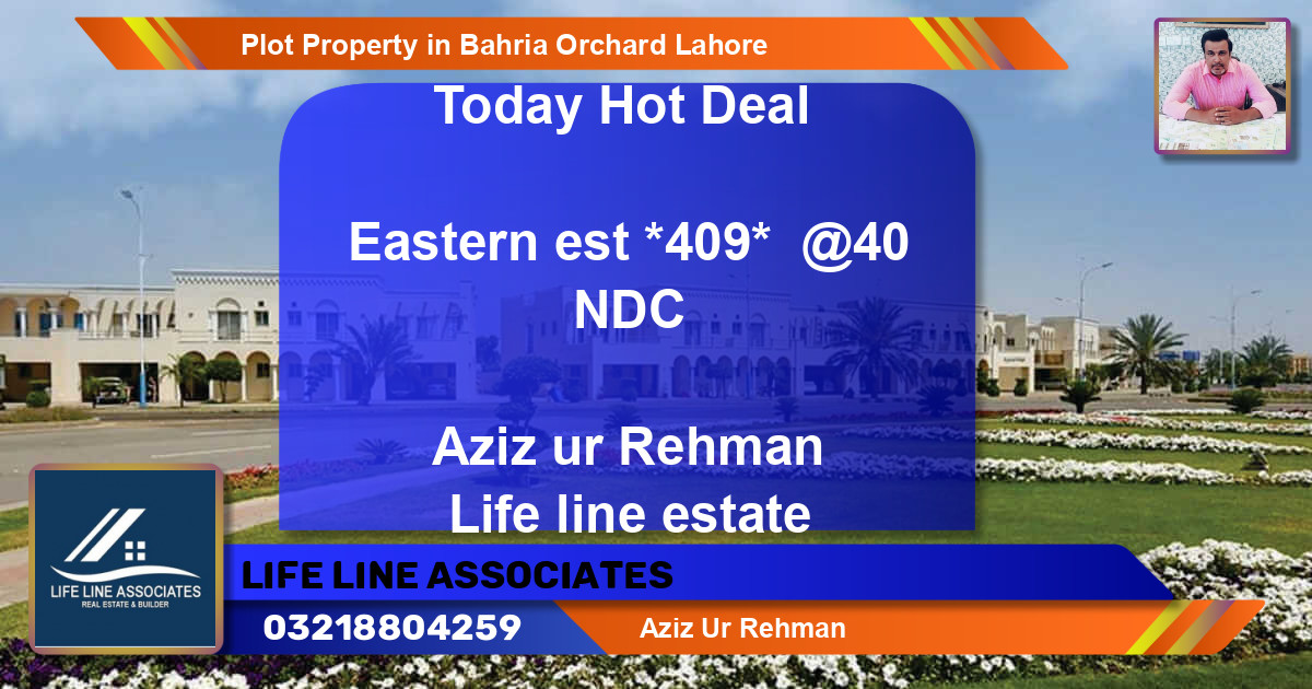 Residential Plot for Sale in Bahria Orchard, Lahore - (BP-67002)