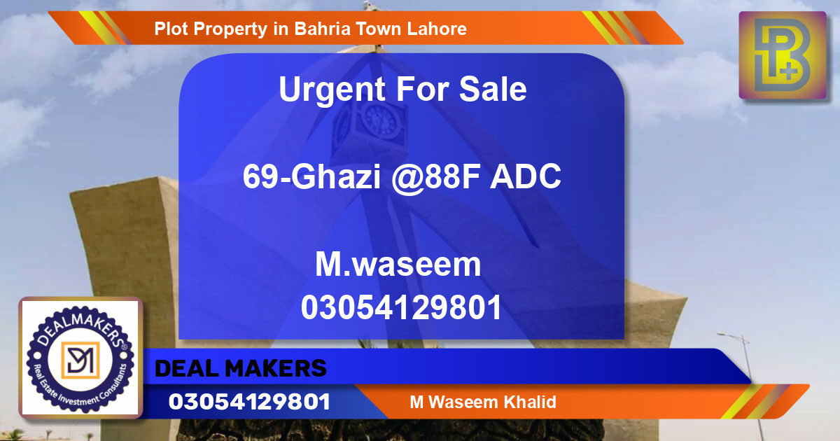 Residential Plot for Sale in Bahria Town, Lahore - (BP-67023)