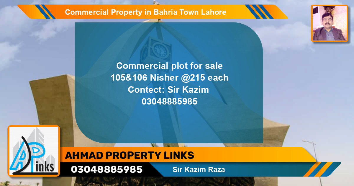 Commercial Property for Sale in Bahria Town, Lahore - (BP-67060)