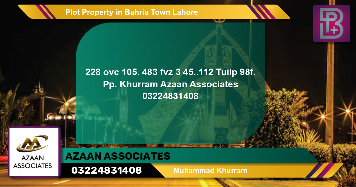 Residential Plot for Sale in Bahria Town, Lahore - (BP-67102)