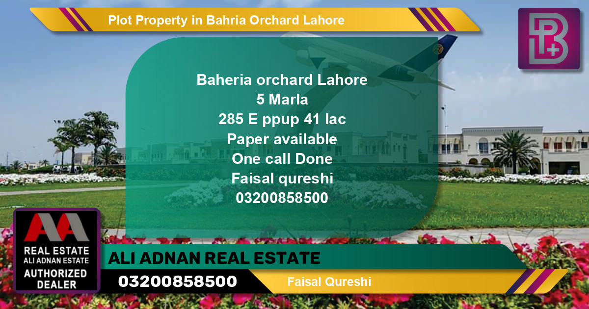 Residential Plot for Sale in Bahria Orchard, Lahore - (BP-67131)