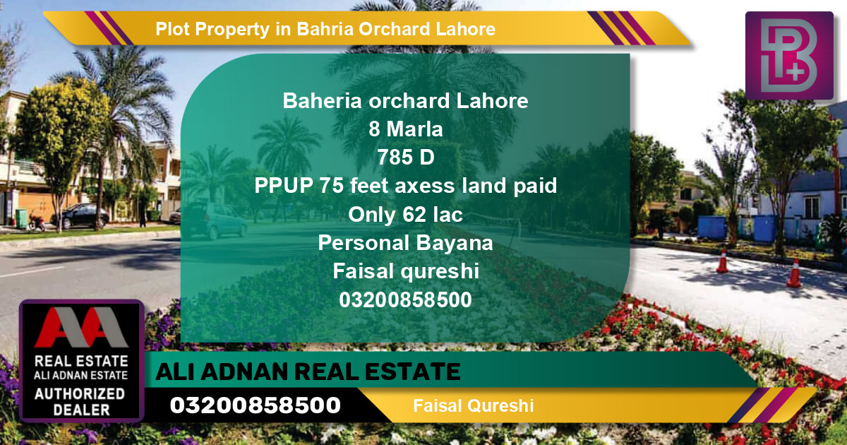 Residential Plot for Sale in Bahria Orchard, Lahore - (BP-67137)
